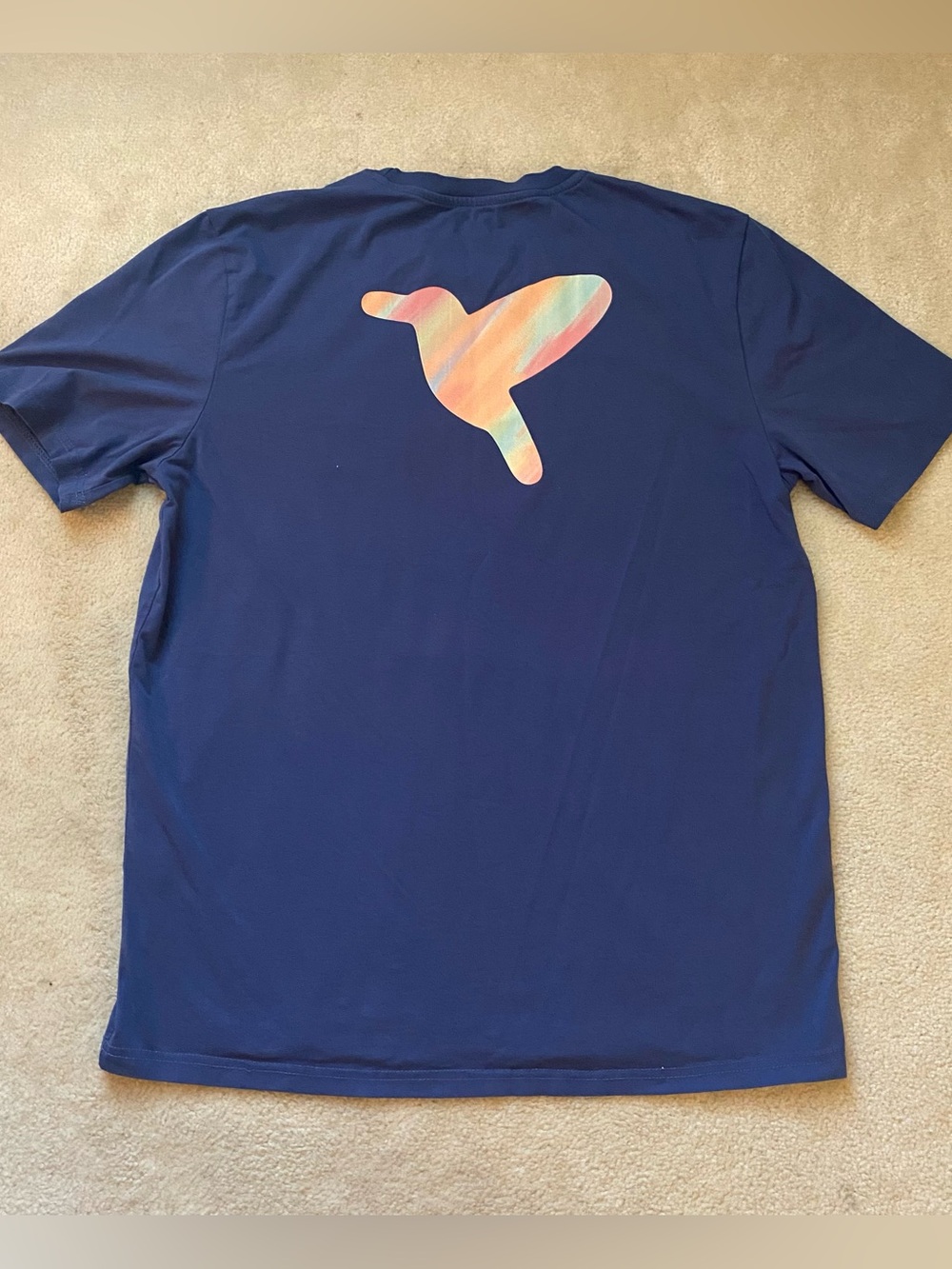 Birddogs Shirt Mens Large Blue Graphic Print Short Sleeve Crew Neck Logo